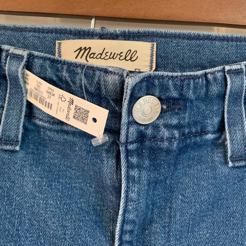 Madewell perfect vintage straight jean‎ with split hem Size 27